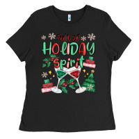 Black full of holiday Ladies Tee - MaliasSmallBusiness