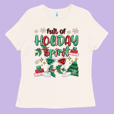 Ladies Tee full of holiday