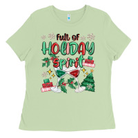 Matcha full of holiday Ladies Tee - MaliasSmallBusiness