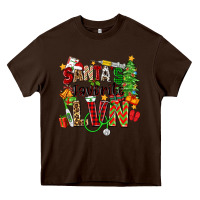 Chocolate Brown santa's favorite lvn Heavy Core Tee - Zillion Design Studio