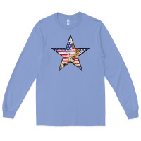 American Flag Star Long Sleeve Tee | Teevron