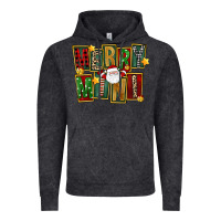 Vintage Black Christmas merry mini Vintage Hoodie - FaDigitalArtStudio