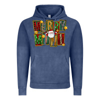 Vintage Denim Christmas merry mini Vintage Hoodie - FaDigitalArtStudio