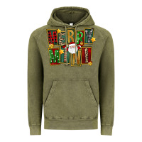 Vintage Olive Christmas merry mini Vintage Hoodie - FaDigitalArtStudio
