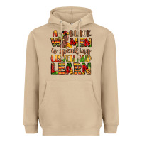 Mushroom a black women is speaking listen and learn Heavyweight Hoodie - LillyAllenDesigns