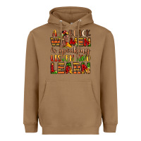 Toasted Coconut a black women is speaking listen and learn Heavyweight Hoodie - LillyAllenDesigns