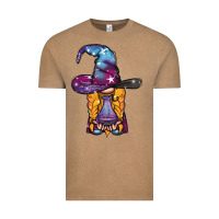 Vintage Coffee witch gnome with poison Vintage Tee - BundleAndBundleShop