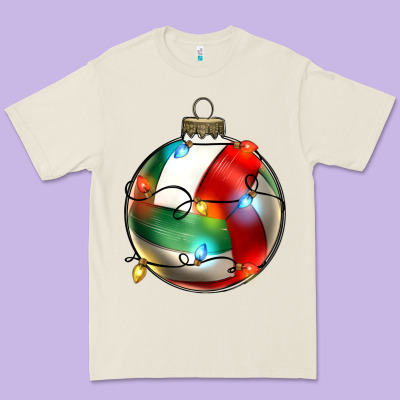Christmas  Volleyball Premium Tee Designed By Zillion Design Studio