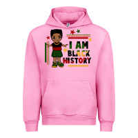 Fuchsia Pink i am black history black boy  juneteenth Urban Hoodie - CowGirlArtShop