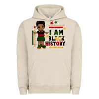 Pigment French Oak i am black history black boy  juneteenth Urban Hoodie - CowGirlArtShop