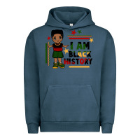 Pigment Midnight Navy i am black history black boy  juneteenth Urban Hoodie - CowGirlArtShop