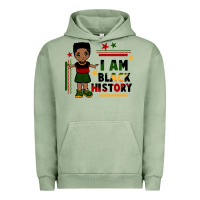 Pigment Oil Green i am black history black boy  juneteenth Urban Hoodie - CowGirlArtShop