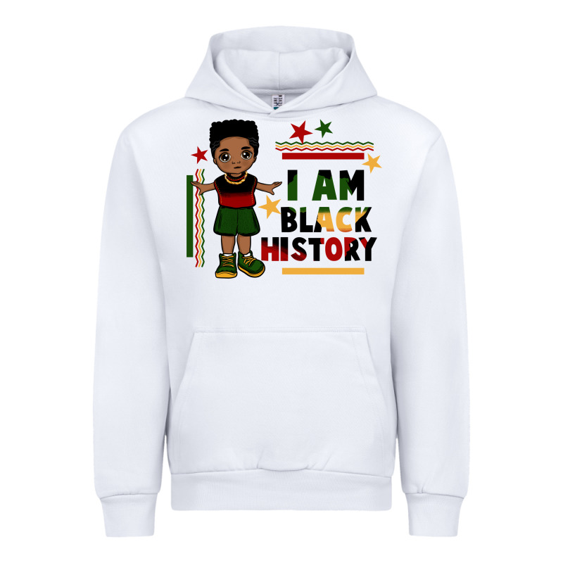 I Am Black History Black Boy  Juneteenth Urban Hoodie by CowGirlArtShop | Teevron