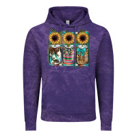 Cloud Purple mason jar, sunflower Vintage Hoodie - JahusDesignShop