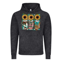 Vintage Black mason jar, sunflower Vintage Hoodie - JahusDesignShop
