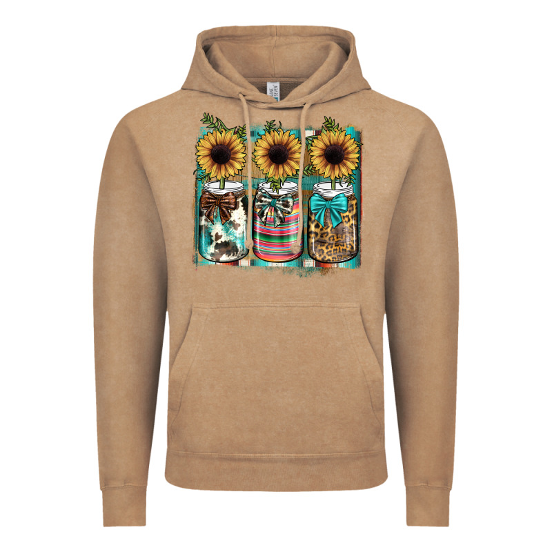 Mason Jar, Sunflower Vintage Hoodie by JahusDesignShop | Teevron