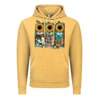 Vintage Mustard mason jar, sunflower Vintage Hoodie - JahusDesignShop
