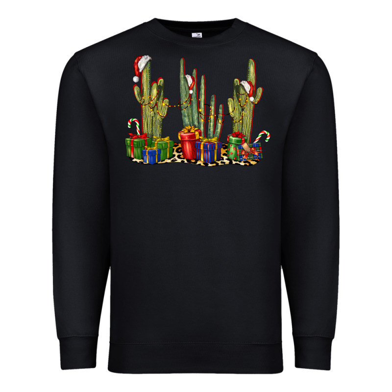 Christmas Cactus Premium Sweatshirt by LillyAllenDesigns | Teevron