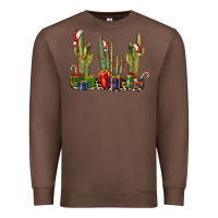 Chestnut Christmas Cactus Premium Sweatshirt - LillyAllenDesigns