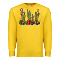Lemon Christmas Cactus Premium Sweatshirt - LillyAllenDesigns