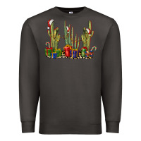 Smoke Christmas Cactus Premium Sweatshirt - LillyAllenDesigns