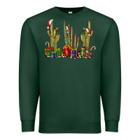 Sports Green Christmas Cactus Premium Sweatshirt - LillyAllenDesigns