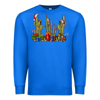 True Royal Christmas Cactus Premium Sweatshirt - LillyAllenDesigns
