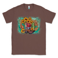 Chestnut cowboy boots sunflower Classic Tee - AdoDesignShop