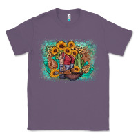 Lavender cowboy boots sunflower Classic Tee - AdoDesignShop