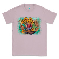 Lilac cowboy boots sunflower Classic Tee - AdoDesignShop