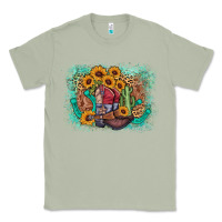 Matcha cowboy boots sunflower Classic Tee - AdoDesignShop