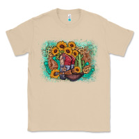 Mushroom cowboy boots sunflower Classic Tee - AdoDesignShop