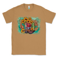 Toasted Coconut cowboy boots sunflower Classic Tee - AdoDesignShop