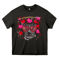 Asphalt Valentine's day  pitbull Heavy Core Tee - RanaPortraitStore
