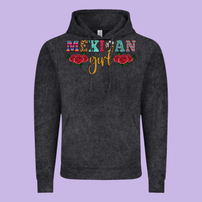Mexican Girl Vintage Hoodie Designed By Hra Design Shop