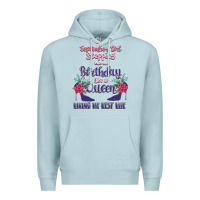 Blue Mist Womens September Girl Stepping Into My Birthday Premium Hoodie - Bettercallsaul
