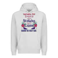 Dove Grey Womens September Girl Stepping Into My Birthday Premium Hoodie - Bettercallsaul