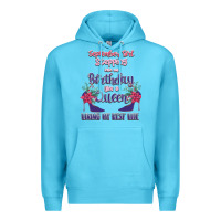 Ocean Blue Womens September Girl Stepping Into My Birthday Premium Hoodie - Bettercallsaul
