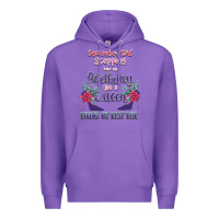 Purple Womens September Girl Stepping Into My Birthday Premium Hoodie - Bettercallsaul