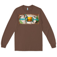 Chestnut western howdy cowboy horse sunset weapon cactus leopard  license plate Long Sleeve Tee - BarkalooDesign