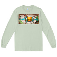 Matcha western howdy cowboy horse sunset weapon cactus leopard  license plate Long Sleeve Tee - BarkalooDesign
