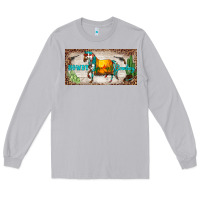 Moon Dust western howdy cowboy horse sunset weapon cactus leopard  license plate Long Sleeve Tee - BarkalooDesign