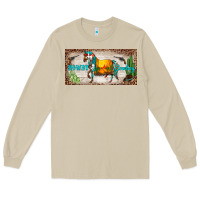 Western Howdy Cowboy Horse Sunset Weapon Cactus Leopard  License Plate Long Sleeve Tee | Teevron
