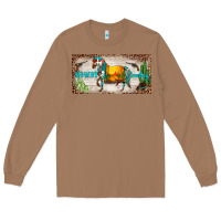 Toasted Coconut western howdy cowboy horse sunset weapon cactus leopard  license plate Long Sleeve Tee - BarkalooDesign