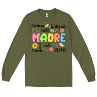 Army Green madre spanish mothers day Long Sleeve Tee - JahusDesignShop
