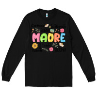 Black madre spanish mothers day Long Sleeve Tee - JahusDesignShop