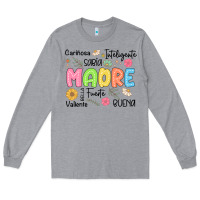 Heather Grey madre spanish mothers day Long Sleeve Tee - JahusDesignShop