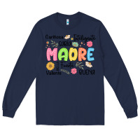 Navy madre spanish mothers day Long Sleeve Tee - JahusDesignShop