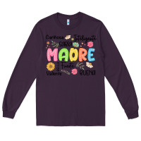 Plum madre spanish mothers day Long Sleeve Tee - JahusDesignShop