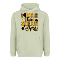 Matcha i was there solar eclipse 2024 Heavyweight Hoodie - LillyAllenDesigns